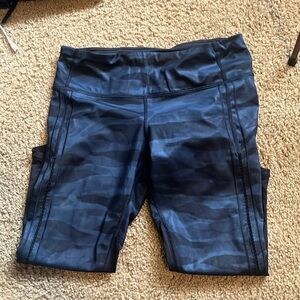Used Blue Camo lululemon athletic wear